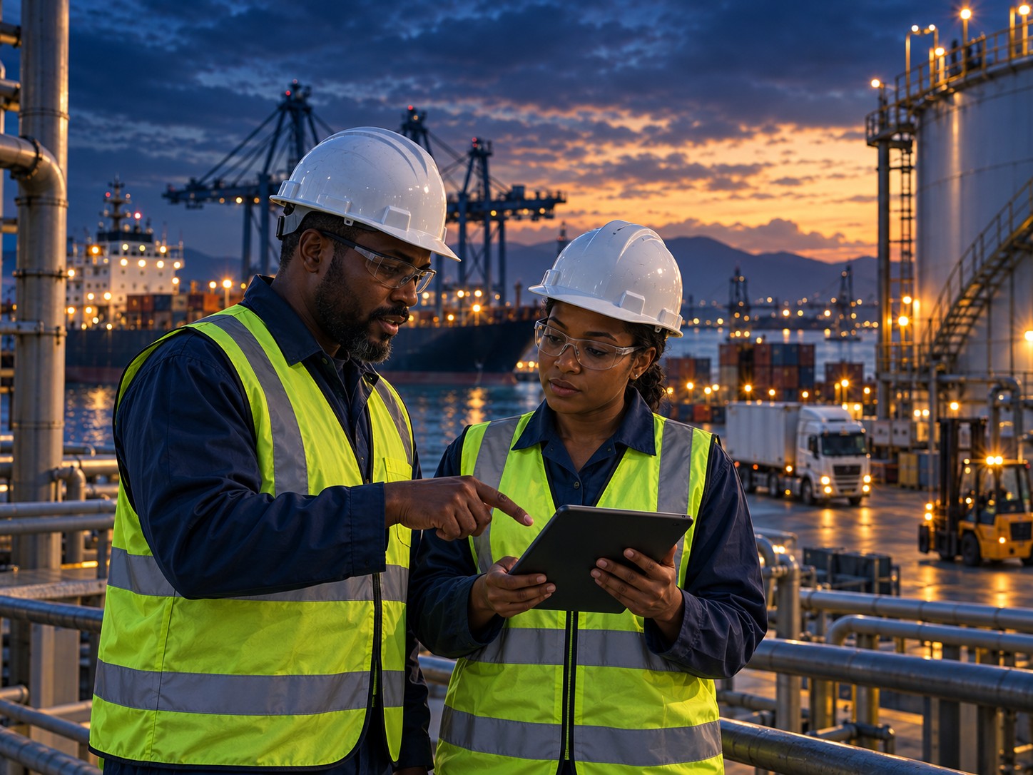 Safety professionals working in an operational environment